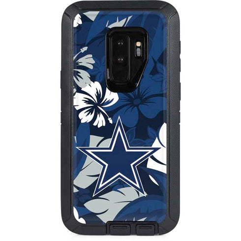 NFL Dallas Cowboys Tropical Print Otterbox Defender Galaxy Skin